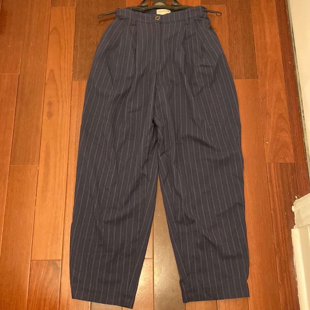 Urban Outfitters | Blue pinstripe wide leg pants
